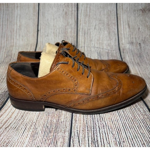Cole Haan Benton Wingtip Oxfords Il
British Tan Leather‎ C24116 Mens Size 10 M